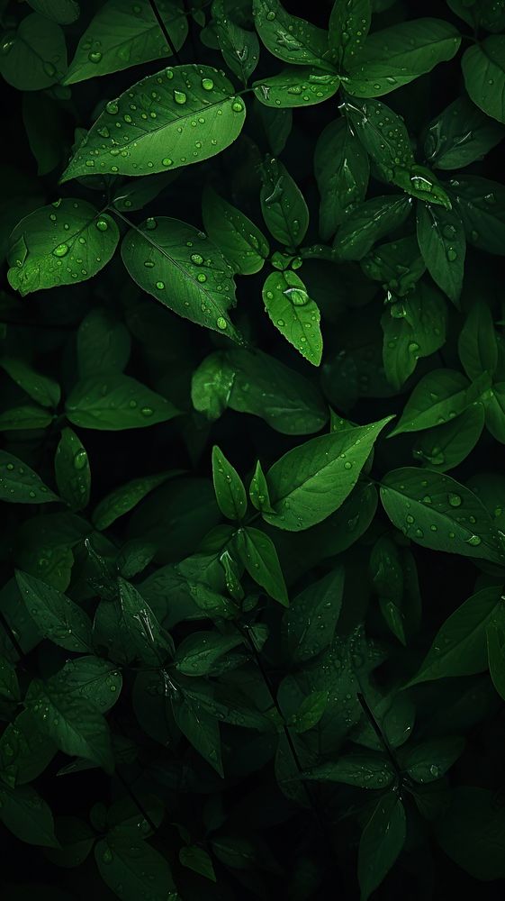  Green wallpaper nature plant leaf. AI generated Image by rawpixel.