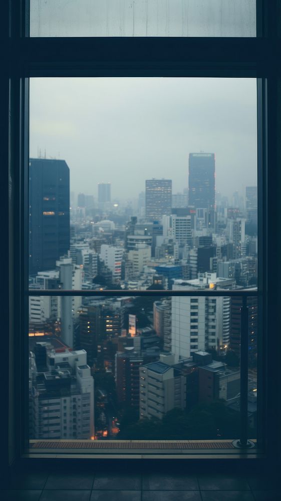  City view from the windows building architecture cityscape. AI generated Image by rawpixel.