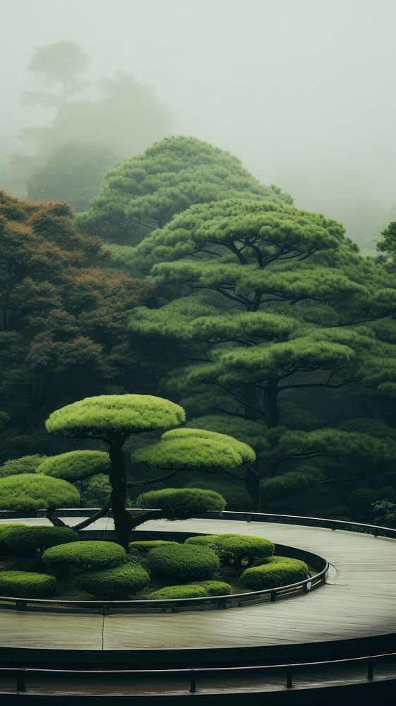  Japanese park landscape outdoors nature. AI generated Image by rawpixel.