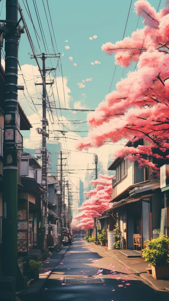  Street scene at japanese architecture building city. AI generated Image by rawpixel.