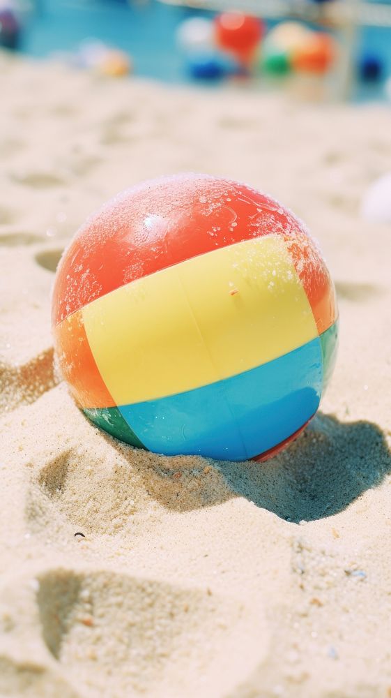 Beachball summer outdoors sphere.