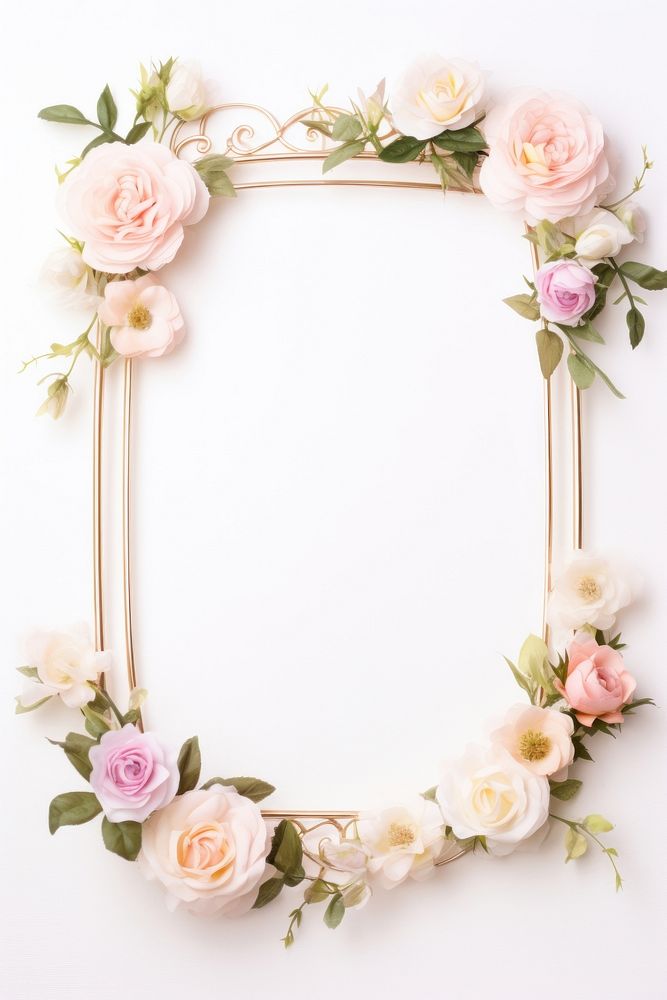 Rose wedding flower wreath.