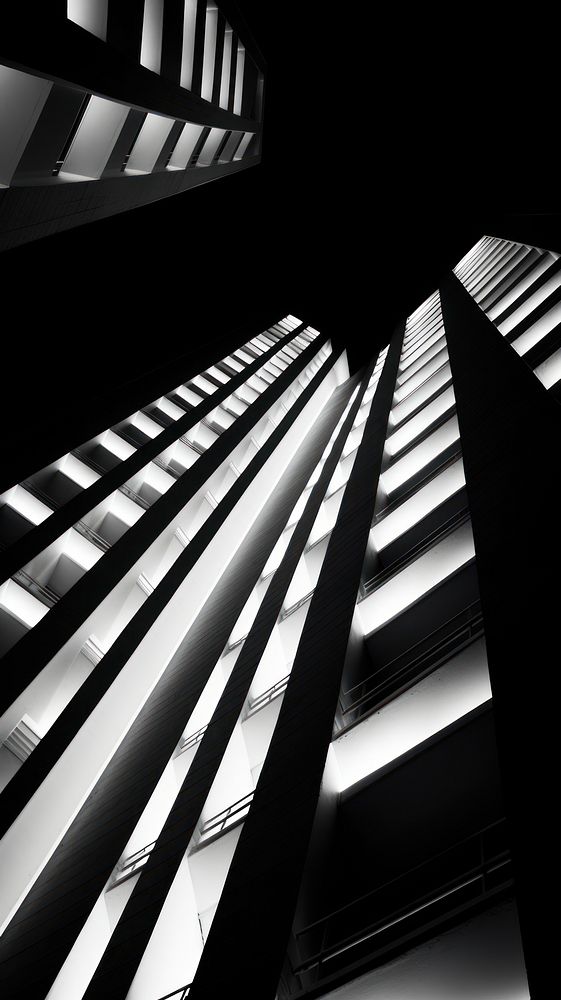Photography of building lighting architecture monochrome window.