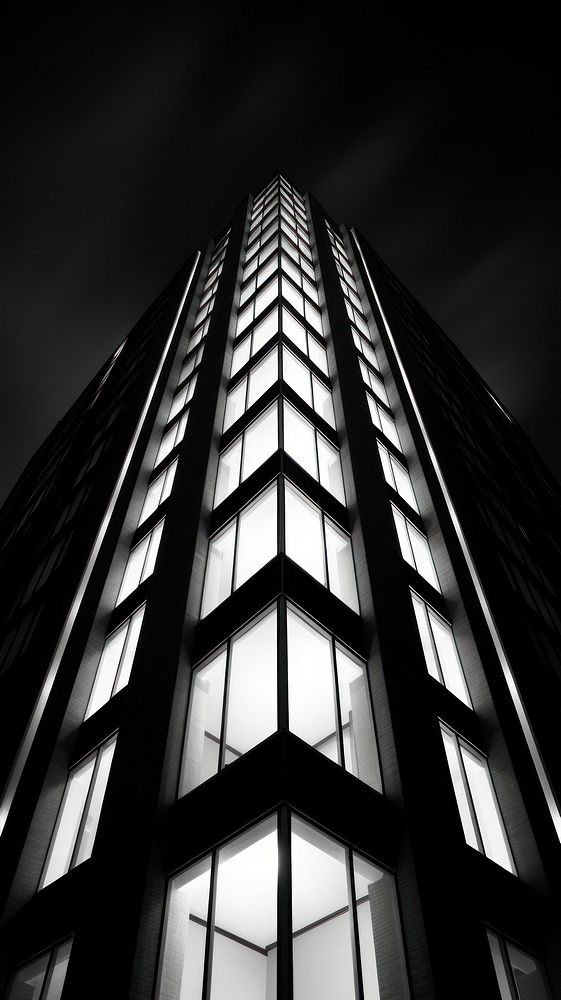 Photography of building lighting architecture monochrome window.