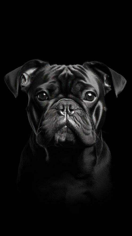 Photography of bulldog black monochrome animal.