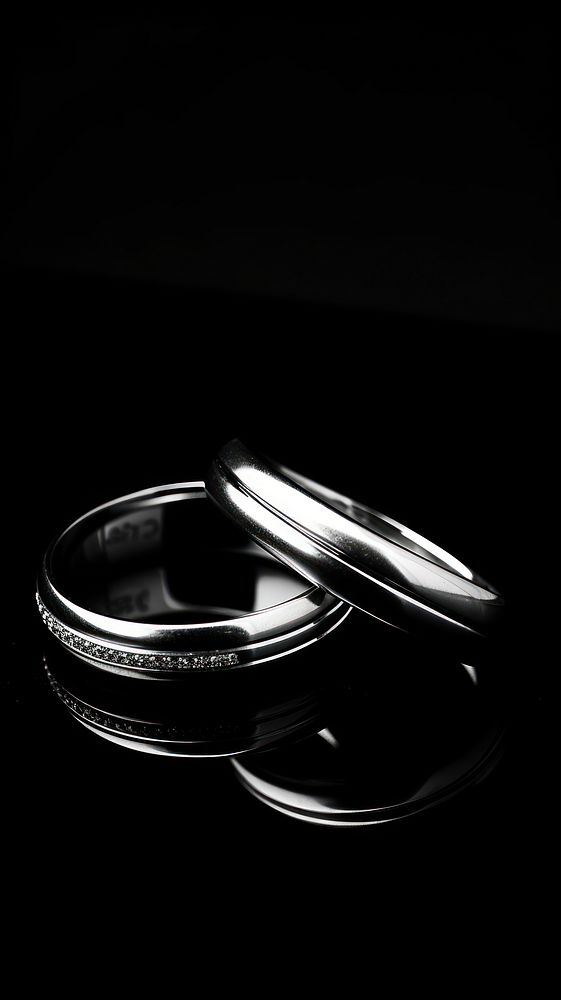 Photography of couple ring black monochrome jewelry.