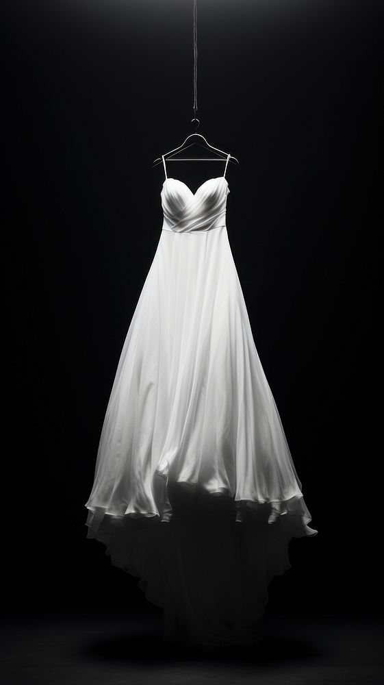 Wedding dress monochrome fashion.