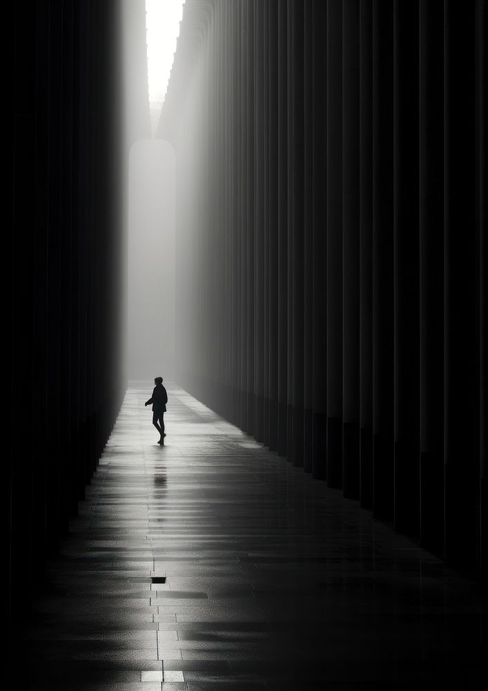 Photography people walking architecture silhouette | Free Photo - rawpixel