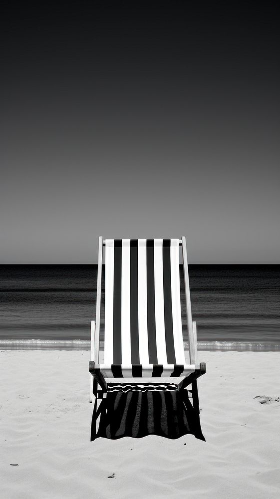 Beach monochrome furniture outdoors.