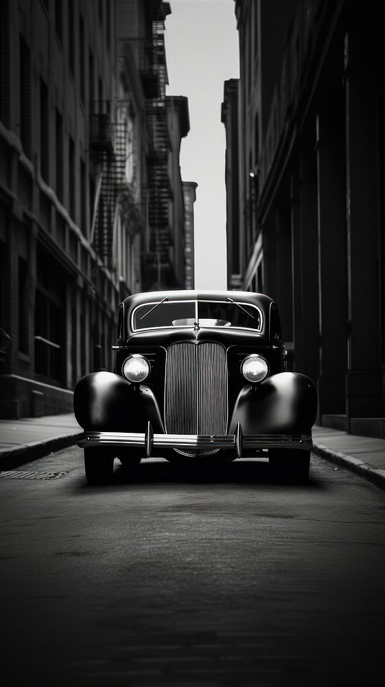 Photography of vintage car monochrome vehicle street.