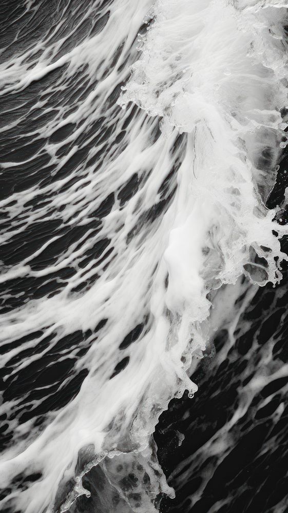 Photography of waves monochrome outdoors nature.