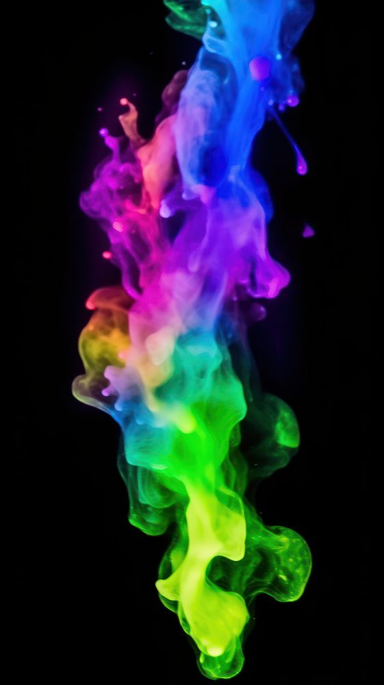 Colorful color ink backgrounds purple smoke.