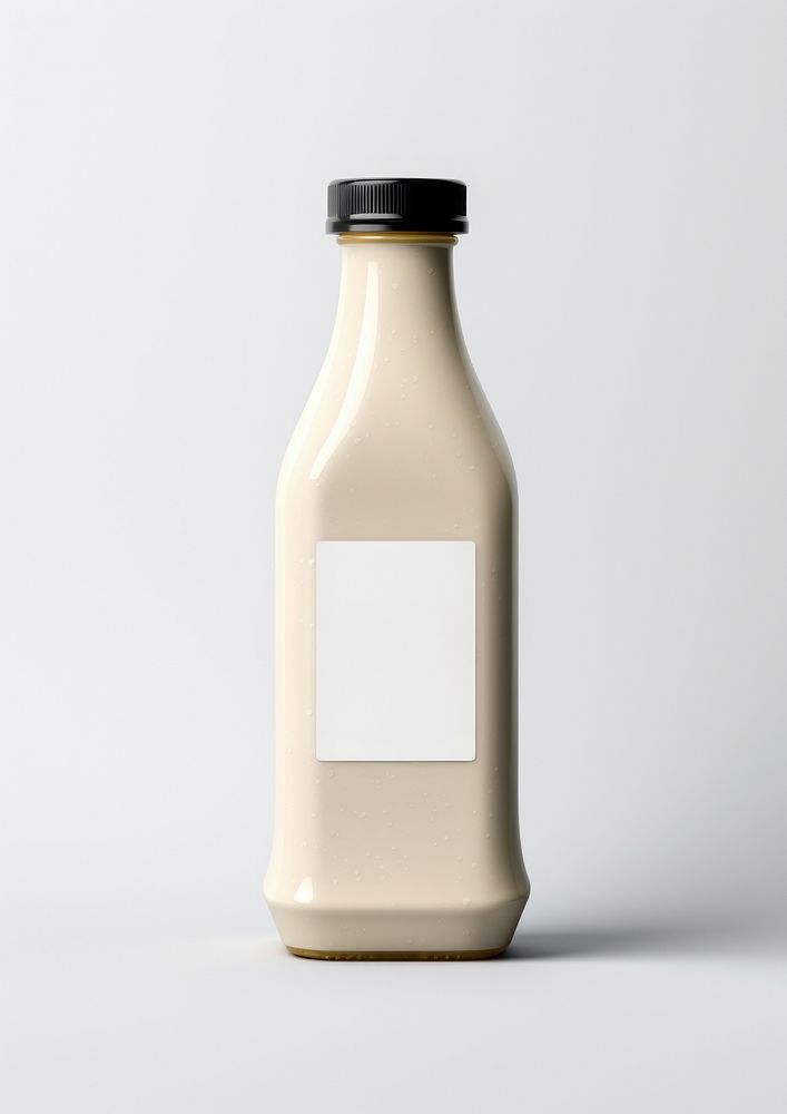 Bottle milk white background refreshment.