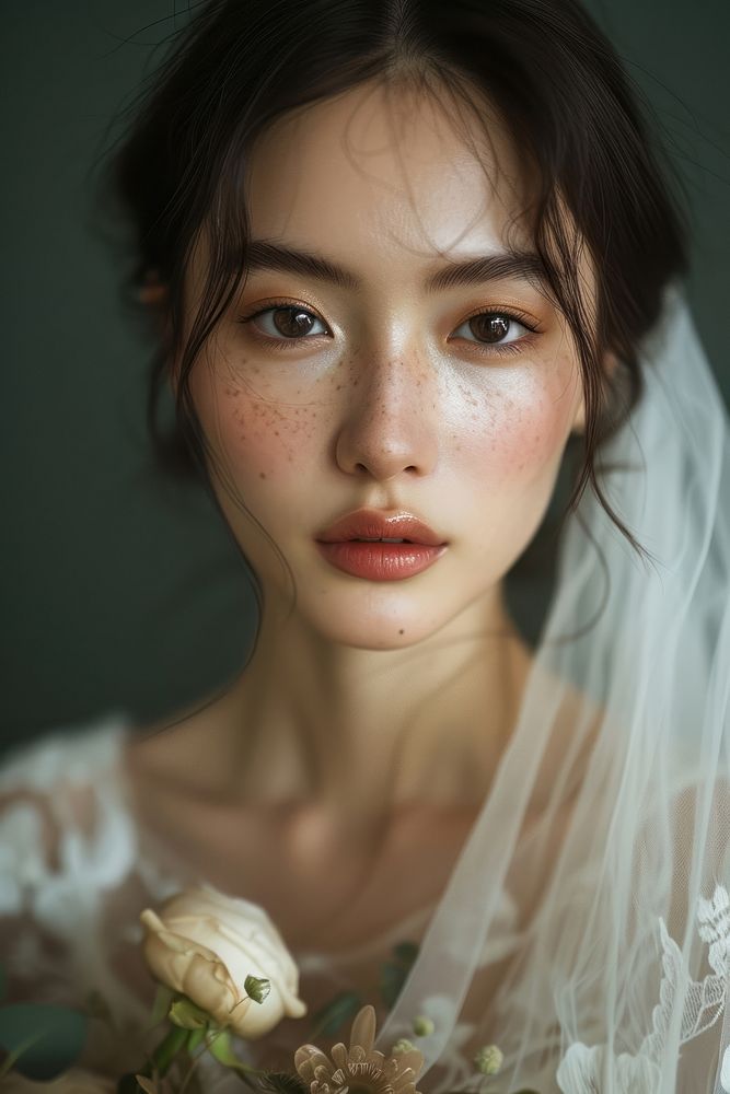 East Asian Wedding wedding photography portrait.