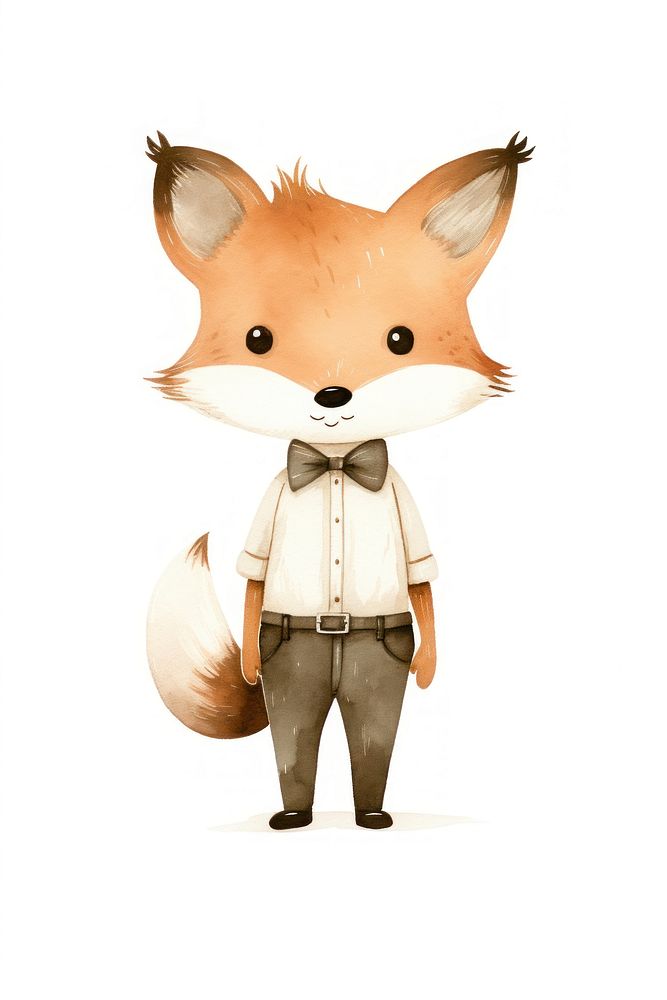 Bow fox standing animal.