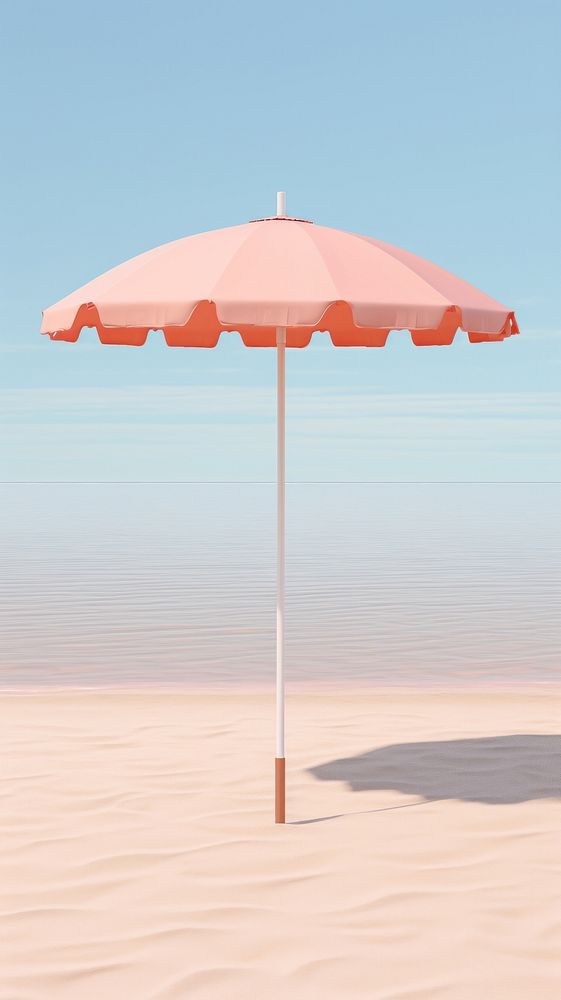 Beach umbrella summer sand.