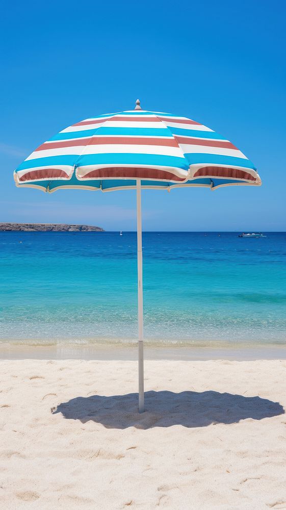Beach umbrella outdoors summer.