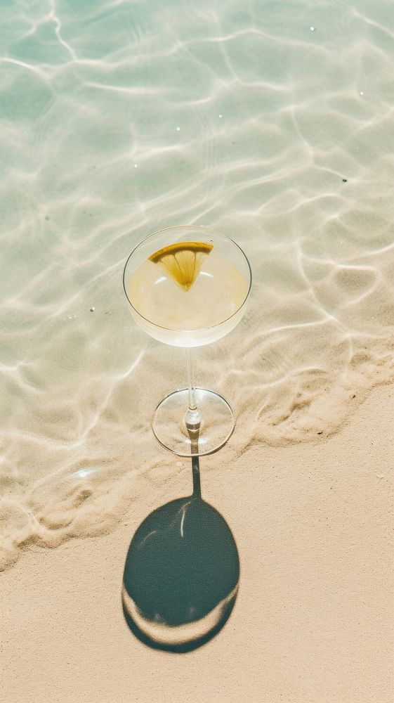Beach cocktail outdoors martini.