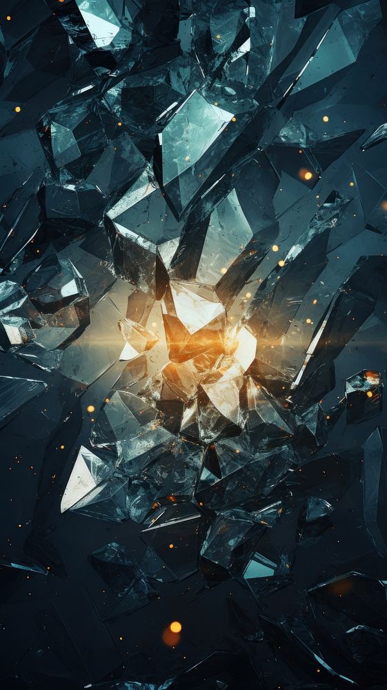  Broken glass abstract transportation illuminated. AI generated Image by rawpixel.
