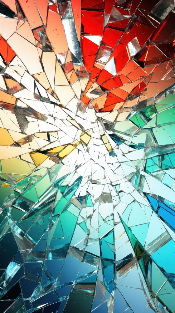  Broken glass abstract art destruction. 