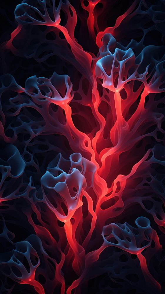  Glowing coral backgrounds abstract pattern. AI generated Image by rawpixel.
