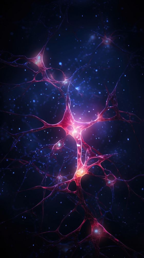  Neuron link backgrounds astronomy abstract. AI generated Image by rawpixel.