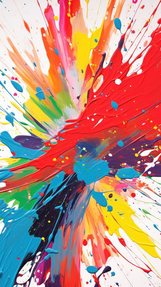  Splattered paint abstract painting art. AI generated Image by rawpixel.