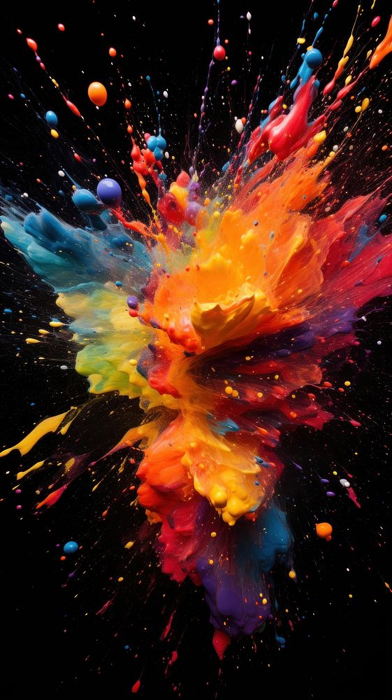  Splattered paint backgrounds abstract creativity. 