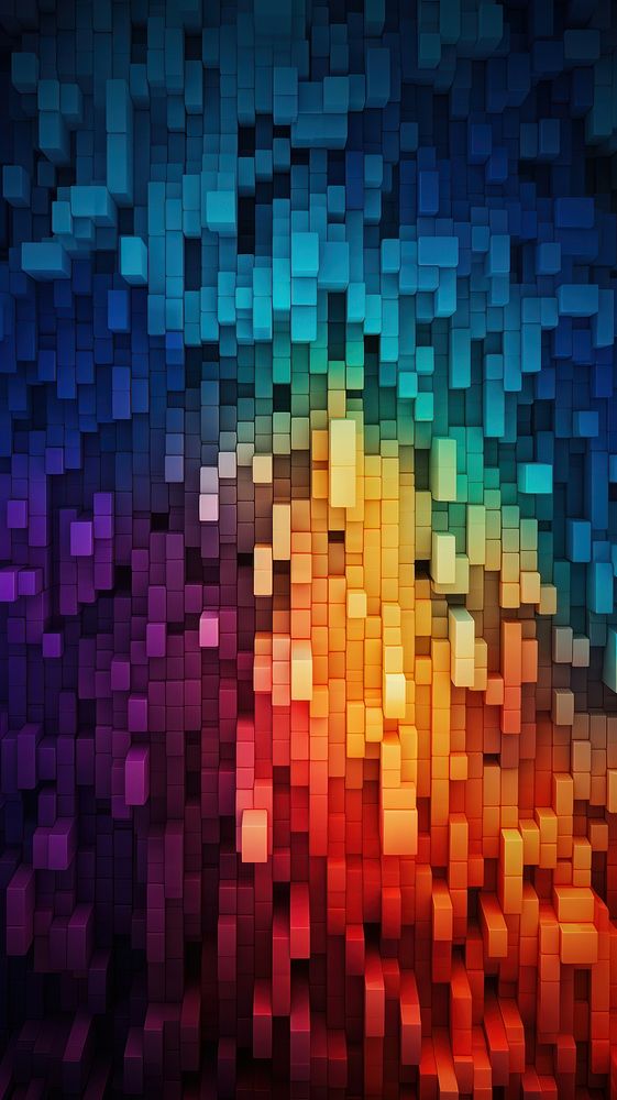  Pixels abstract pattern art. AI generated Image by rawpixel.