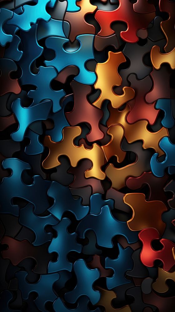  Puzzle backgrounds abstract pattern. AI generated Image by rawpixel.