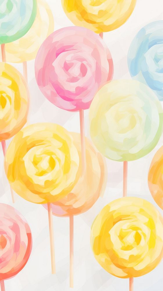 Lollipop pattern confectionery flower candy.