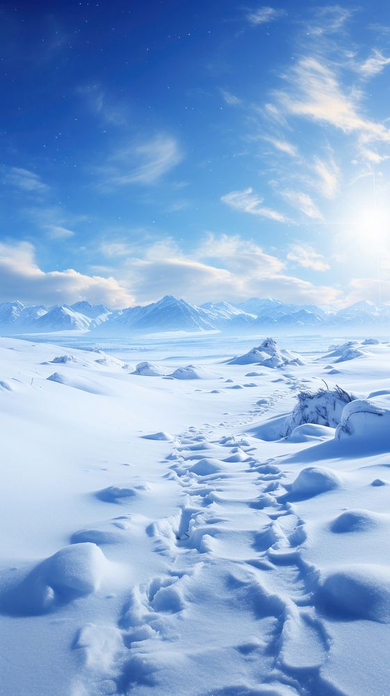  Background snowfall backgrounds landscape. AI generated Image by rawpixel.