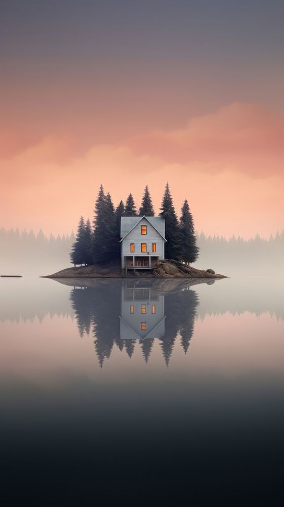  Beautiful house wallpaper architecture landscape building. AI generated Image by rawpixel.