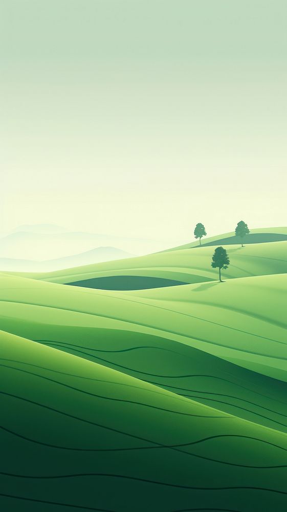  Beautiful natrue wallpaper agriculture landscape grassland. AI generated Image by rawpixel.