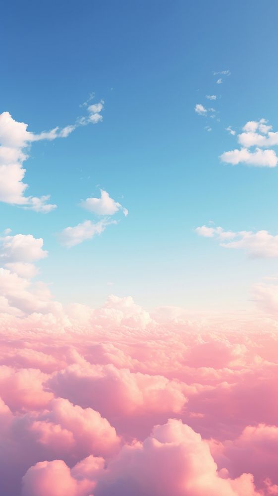  Beautiful sky wallpaper outdoors horizon nature. AI generated Image by rawpixel.