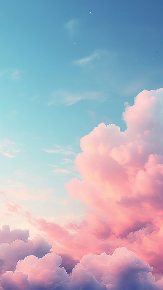  Beautiful sky wallpaper outdoors nature cloud. AI generated Image by rawpixel.
