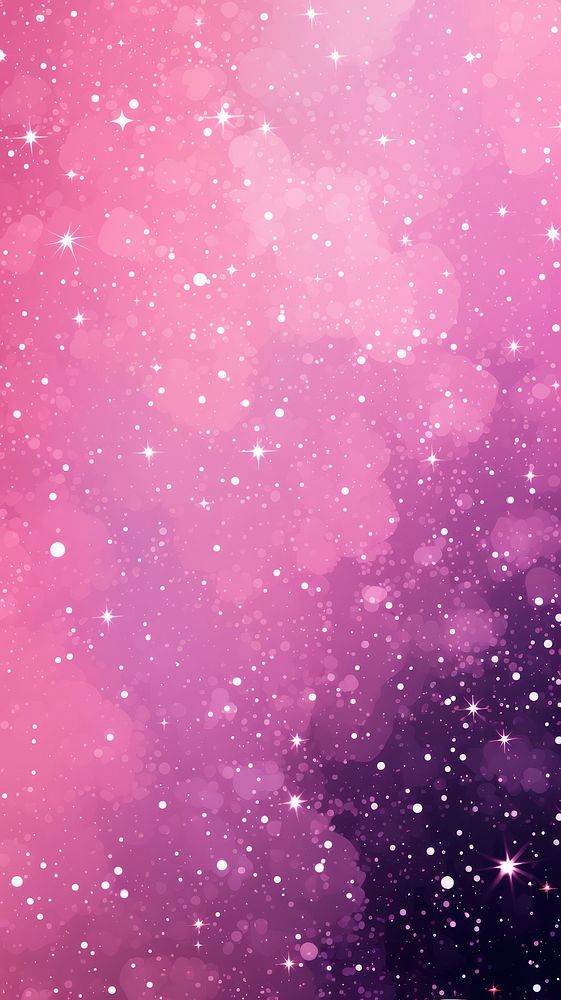  Galaxy purple glitter pink. AI generated Image by rawpixel.