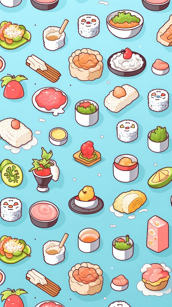  Japanese kawaii food wallpaper backgrounds meal dish. 