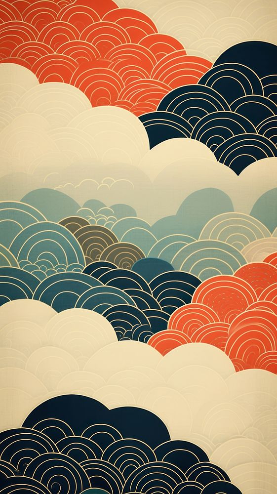 Japanese patterns art wallpaper backgrounds transportation tranquility. AI generated Image by rawpixel.