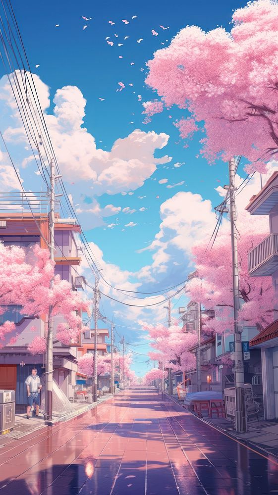  Pastel japan aesthetic architecture outdoors building. 