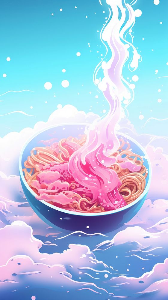  Japanese food pink freshness. AI generated Image by rawpixel.