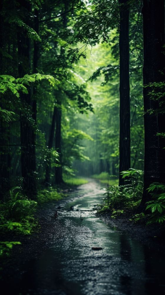  Nature nature forest vegetation. AI generated Image by rawpixel.