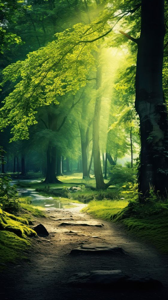  Nature nature forest landscape. AI generated Image by rawpixel.