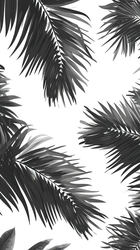 Tropical plant backgrounds monochrome.