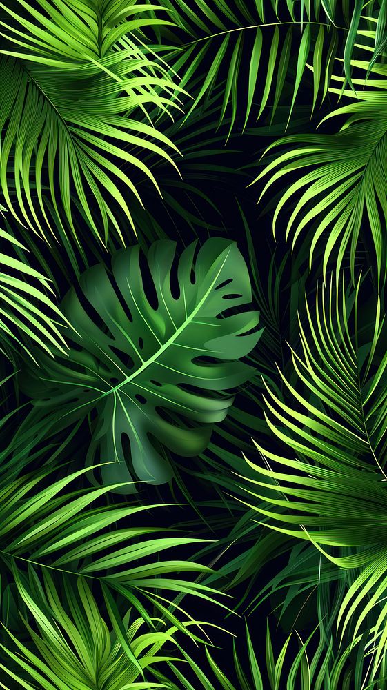 Tropical plant backgrounds vegetation.