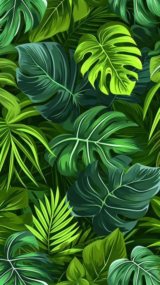 Tropical vegetation tropics pattern.