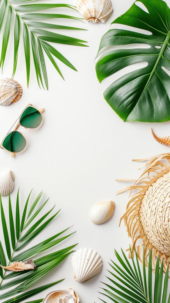 Tropical leaf backgrounds accessories.