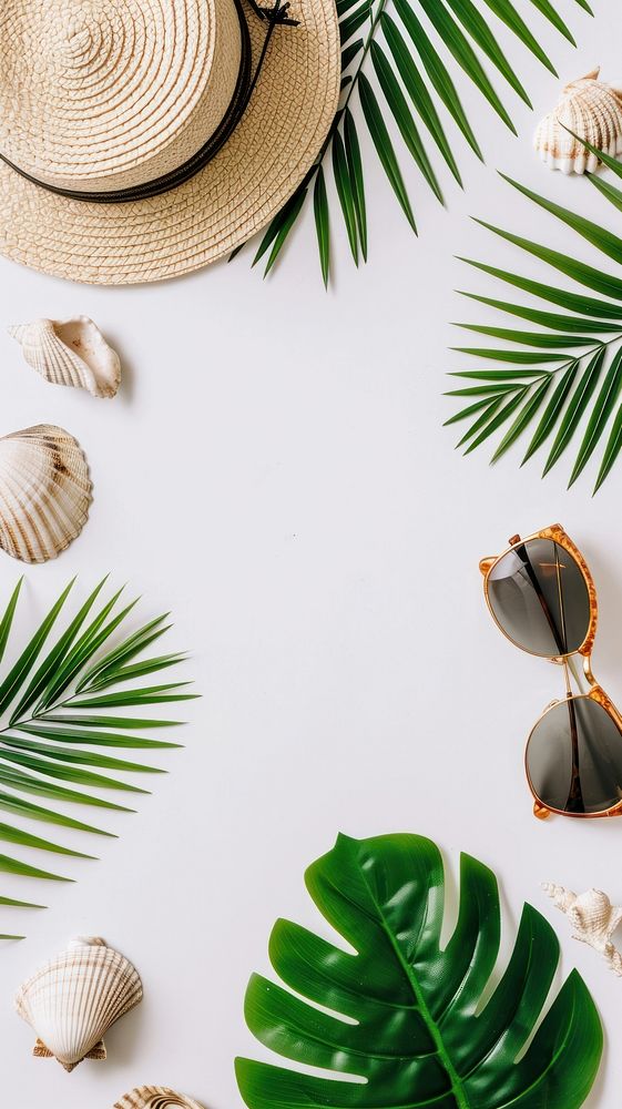 Tropical leaf backgrounds sunglasses.