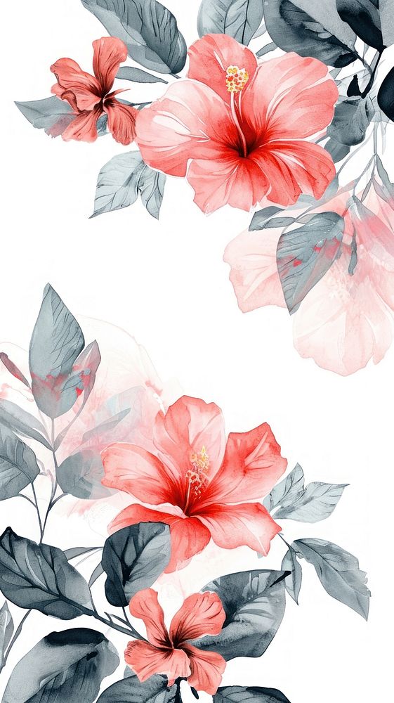 Tropical flowers backgrounds hibiscus petal.