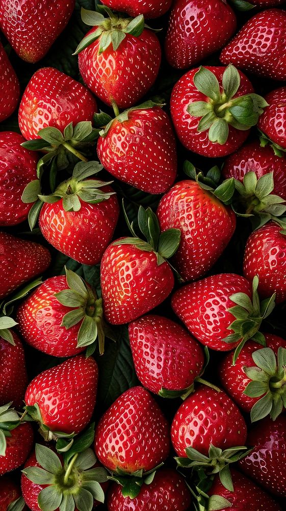 Fresh strawberries food strawberry market.